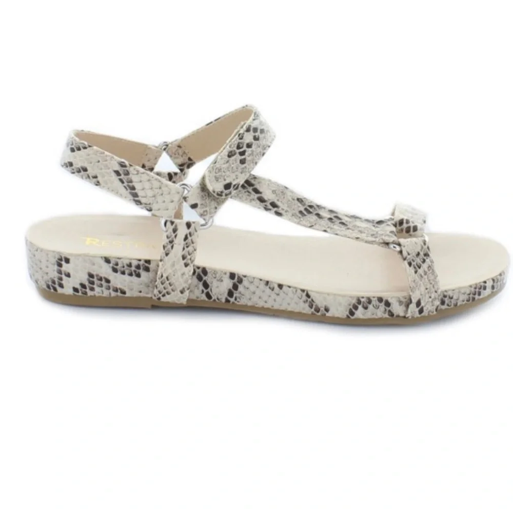 Restricted Snakeskin Sandals- NWT